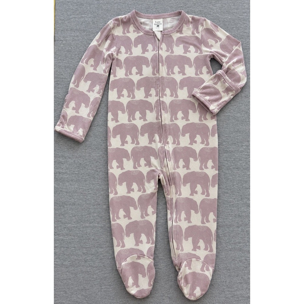 Boutique Kate Quinn Long Sleeve Sleeper One-Piece Organic Cotton 6-9M Pink
